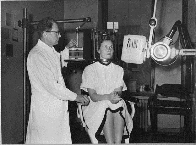 A pantomograph being used at the University of Helsinki’s Dental Clinic