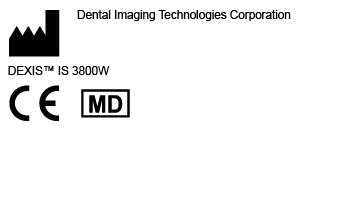 CE + MD symbols. Dental Imaging Technologies Corporation, DEXIS IS 3800W