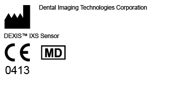 CE + MD symbols. Dental Imaging Technologies Corporation, DEXIS IXS Sensor