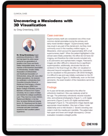 CASE STUDY by Dr Greg Greenberg: Uncovering a Mesiodens with 3D Visualization.png