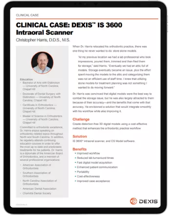 Clinical case by Dr Christopher Harris: IS 3600